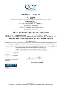 Certificato_F-Gas_Termoidee_Milano